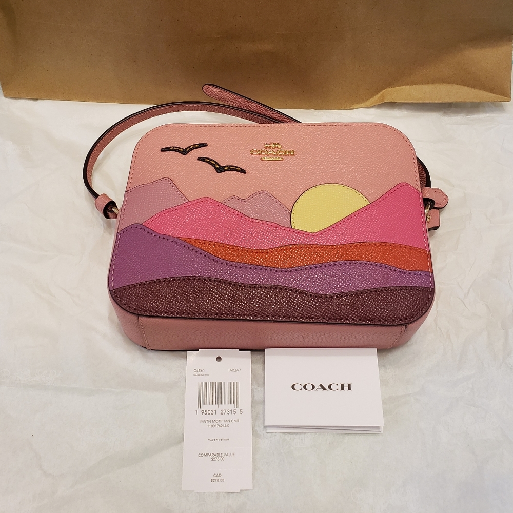 Coach Postcard Mountain Motif Crossbody Bag